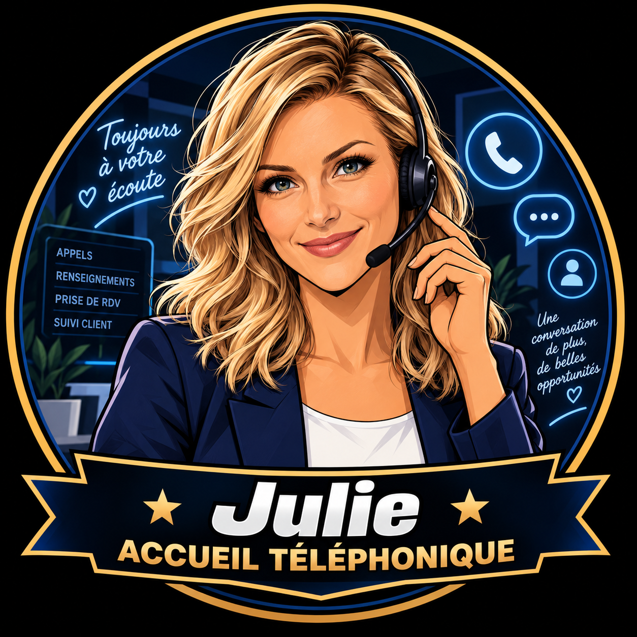Julie, votre assistante d’accueil téléphonique